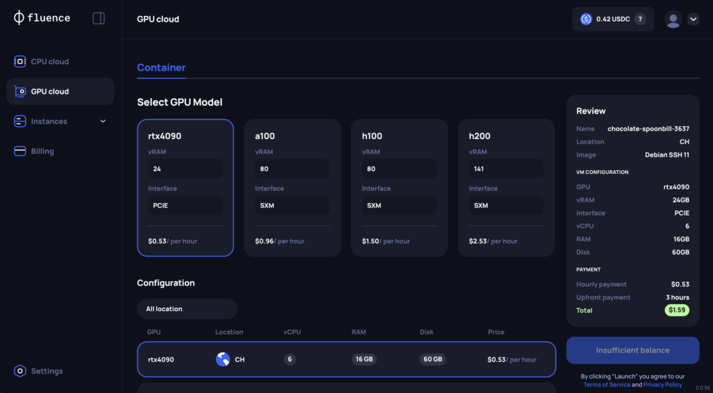 Rent With USDC infrastructure